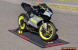 Motorcycle Mats for the showroom and garage make great gifts for the sportbike rider