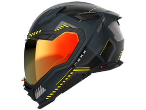 Nexx X.WST3 Motorcycle Helmet Fluence Dark Gray/Yellow