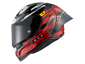 Nexx X.R3R Helmet Carbon GlitchRacer Red/White Lowest Price