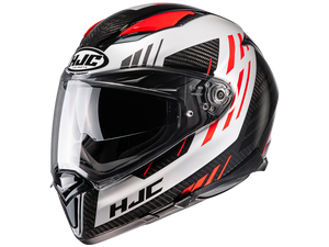 HJC F70 Helmet Carbon Kesta Black/Red