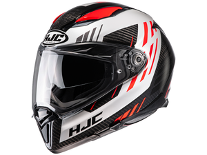 HJC F70 Helmet Carbon Kesta Black/Red