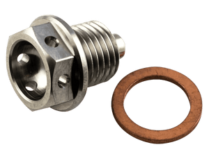 Pro-Bolt Titanium Race Drilled Magnetic Drain Bolt M12x1.5x15
Ducati 1098
Ducati 1198
Ducati 848 / Streetfighter
Ducati Desmosedici
Ducati Diavel
Ducati Hypermotard
Ducati Monster 996
Ducati Multistrada
Ducati Sport Classic
Honda CBR 1000RR (2004+)
Honda CBR 1000RR-R
Honda CBR 600RR
Honda Grom
Honda RC51
Kawasaki Ninja 250
Kawasaki Ninja 300
Kawasaki Ninja 400
Kawasaki Ninja 500
Kawasaki Ninja H2/R
Kawasaki Z1000 / Z800
Kawasaki ZX-10R (2011+)
Kawasaki ZX-14R
Kawasaki ZX-6R (2003+)
Kawaskai ZX-4R (2024+)
Yamaha R3
*Please Check your Bike to Ensure Proper Sizing / Fitment