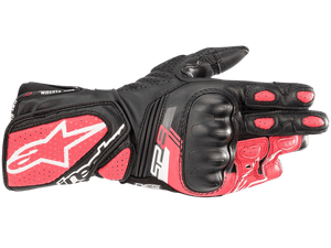 Alpinestars SP-8 V3 Stella Leather Gloves (Black/White/Diva Pink)