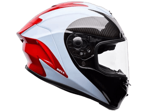Bell Carbon "Race Star" Flex DLX Helmet Fluid Red/White