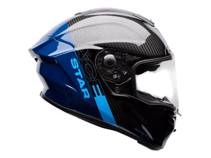 Bell Carbon "Race Star" Flex DLX Helmet Strike Blue 