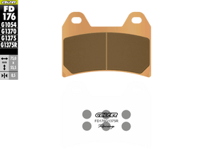 Galfer Sinter Trackday Brake Pads FD176G1375R - Front (2/pc) (FD176G1375R)