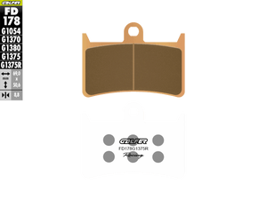 Galfer Sinter Trackday Brake Pads Yamaha R7 - Front (2/pc) (FD178G1375R-C)