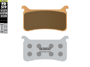 Galfer Motorcycle Brake Pads Street FD519G1375 - Front (2/pc) (FD519G1375)
