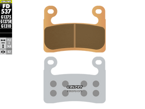 Galfer Motorcycle Brake Pads Street FD537G1375 - Front (2/pc) (FD537G1375)