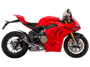 Arrow Exhaust Ducati Panigale V4 /S Full Titanium Works Carbon Cap Silencers Semi-Full Exhaust (SingleArm Rear) (-2024)