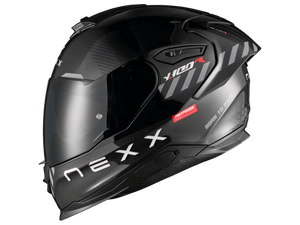 Nexx Y.100R Helmet Fade Black / Red (+dark smoke visor)