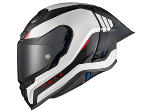 Nexx X.R3R Helmet Carbon Apex Glossy Carbon / White (+dark smoke visor)