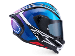 Alpinestars Supertech R7 Helmet Zeal (Blue / Black / Purple)