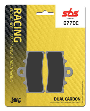 SBS Dual Carbon "Racing" Brake Pads 877 DC - Front
Fitment
Aprilia RS 457
BMW G 310 R/GS (2016+)
KTM RC 390 (2014+)
KTM Duke 390 (2013+)
Same as WRP 7477 F1R
Equivalent to Galfer 450
Equivalent to Vesrah VD-9068
Equivalent to EBC FA606