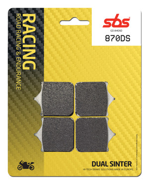 SBS Dual Sinter "Racing" Brake Pads 870 DS / DS1 - Front 