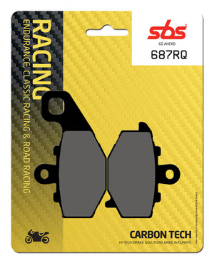 SBS Carbon Tech "Racing" Brake Pads 687 RQ - Rear