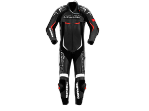 SPIDI Track Wind Replica Evo Motorcycle Racing Leather Suit Black/White/Red