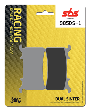 SBS Dual Sinter "Racing" Brake Pads 985 DS (Nissin caliper) - Front (2/PC)