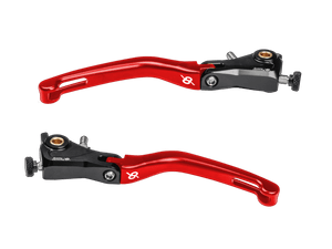 Bonamici Ducati Panigale V2 /S Folding Levers (Black/Red): MOTO-D Racing