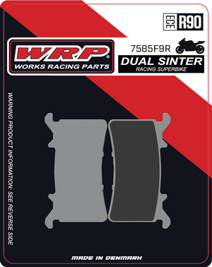 WRP Brake Pads Dual Sinter DS Racing Superbike 7585 F9R - Front