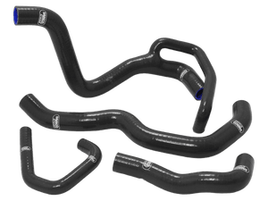 Samco Radiator Hose Kit Kawasaki Ninja ZX-6R (2009+) (Y-Piece Race) (Black)