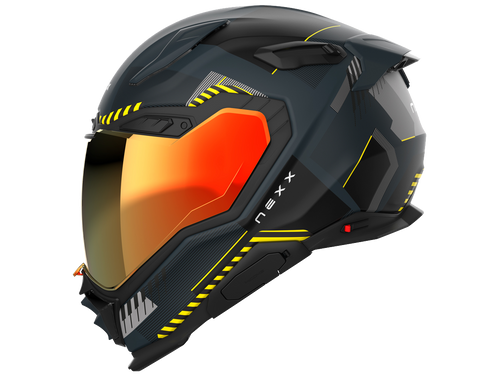 Nexx X.WST3 Motorcycle Helmet Fluence Dark Gray/Yellow