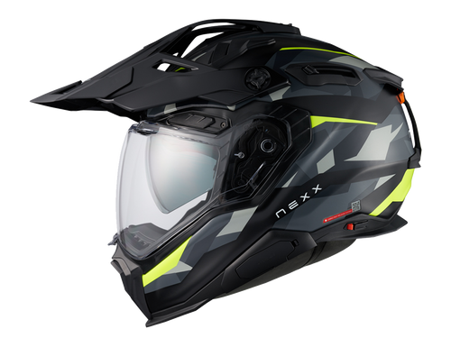 Nexx X.WED3 Trailmania Matte Green/Neon Adventure Riding Moto Helmet