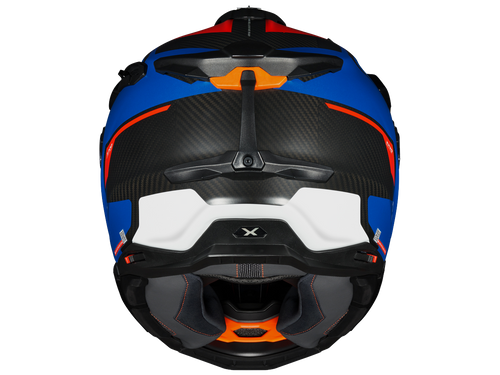 Nexx X.WED3 Keyo Matte Blue/Red Carbon Helmet: MOTO-D Racing