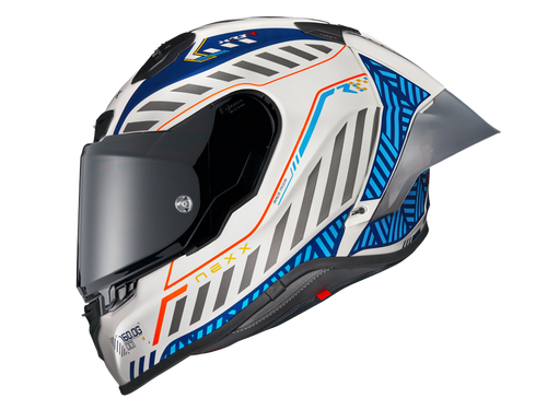 Lowest Price on Nexx X.R3R Helmet OutBrake White/Blue from MOTO-D Racing