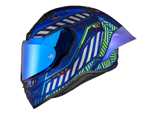 Shop Now Nexx X.R3R Helmet OutBrake Indigo Blue