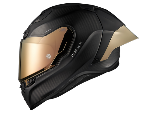 Nexx X.R3R Helmet Carbon ZeroPro2 Matte Black/Gold On Sale