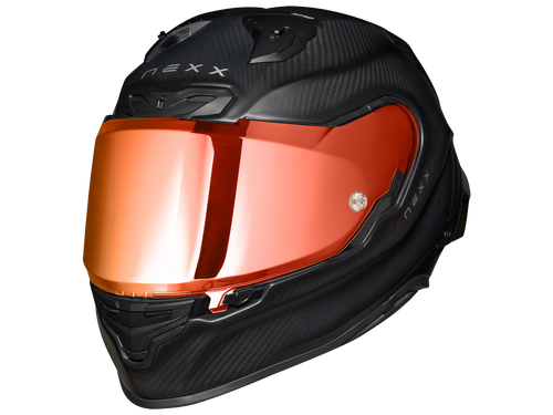 Nexx X.R3R Helmet Carbon ZeroPro2 Matte Black/Red (+iridium red visor)