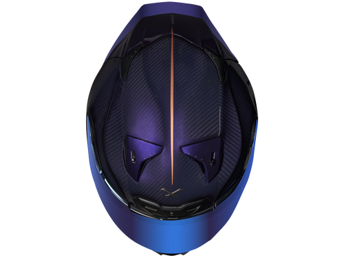 Nexx X.R3R Helmet Carbon Hagibis Purple (+iridium blue visor)