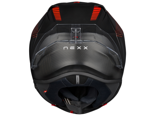 Nexx X.R3R Helmet Carbon FIM Evo Matte Black/Red (+dark smoke visor)