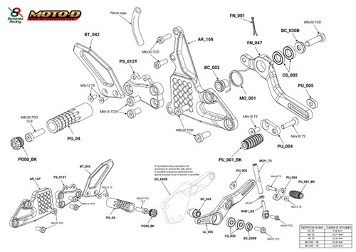Technical Schematic with Spare Parts Codes