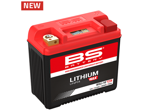 BS Battery BSLi-10 Lithium Motorcycle Battery (LiFePO4) (Max) (750 CA)