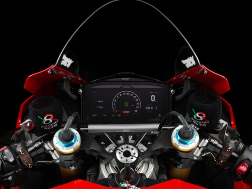 Bonamici Dashboard Display Crash Protector Ducati Panigale V4 S/R (2025+) Mounted Bonamici Dashboard Display Crash Protector Ducati Panigale V4 S/R (2025+) Mounted