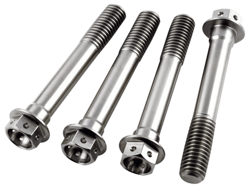 Pro-Bolt Titanium Race Drilled Hex Front Brake Caliper Bolts M10x55
Aprilia Caponard 1200 (2013-2018)
Aprilia Dorsoduro 1200 (2010-2016)
Aprilia Dorsoduro 900 (2017+)
Aprilia RSV1000 Mille R (2003-2004)
Aprilia RSV1000R Factory (2004-2005)
Aprilia RSV4 (09-16 w/ 320mm rotors)
Aprilia RSV4 Factory (2017+)
Aprilia RS660
Aprilia Tuono 660
Ducati Hypermotard 950 (2019+)
Ducati Multistrada 1200
Ducati Panigale 899
Ducati Panigale 959
Ducati Panigale V4
Ducati X-Diavel
Honda CBR 600RR
Honda CBR 1000RR Fireblade (04-05)
Honda CBR 1000RR-R Fireblade (2024+)
Kawasaki Ninja H2/R (2019-)
KTM 1290 Super Duke
KTM Duke 790
KTM Duke 890
KTM RC8
*Please Check your Bike to Ensure Proper Sizing / Fitment