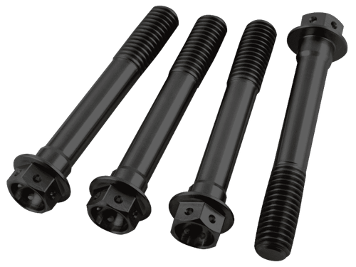 Pro-Bolt Titanium Race Drilled Hex Front Brake Caliper Bolts M10x60 (Black)
Aprilia RSV4 (2017+ w/330mm rotors)
Buell XB9R / XB12R Firebolt
Ducati 1098
Ducati 1198
Ducati 848
Ducati 999
Ducati Hypermotard 1100 (2007-2010)
Ducati Monster 1200
Ducati Monster 696
Ducati Monster 821
Ducati Monster 996
Ducati Panigale V2
Ducati Panigale 1199 (non-S/R)
Ducati Panigale 1299 (non-S/R)
Ducati Scrambler 1100
Ducati Streetfighter 848
Honda CBR 1000RR Fireblade (2006-2019)
Honda RC51 SP1/SP2
Husqvarna 701 Supermoto
Kawasaki Ninja 650/R
Kawasaki Z900RS
Kawasaki ZX-10R (2004-2007)
Kawasaki ZX-10R (2016+)
Kawasaki ZX-14 (2006-2020)
Kawasaki ZX-6R (2003+)
KTM RC 390
MV Brutale 800 (2015-2020)
MV F4 1000 (2013-2018)
MV F4 750 (2004-2012)
Suzuki GSX-R 1000 (2003-2004)
Suzuki GSX-R 600 (2004-2005)
Suzuki GSX-R 750 (2004-2005)
Triumph Daytona 675/R (2009+)
Triumph Speed Triple 1050 (2010-2020)
Yamaha R7
*Please Check your Bike to Ensure Proper Sizing / Fitment