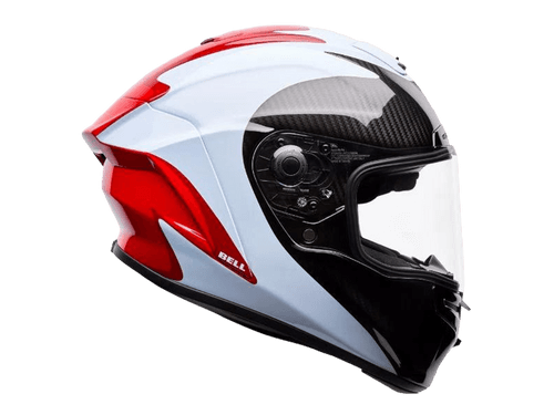 Bell Carbon "Race Star" Flex DLX Helmet Fluid Red/White
