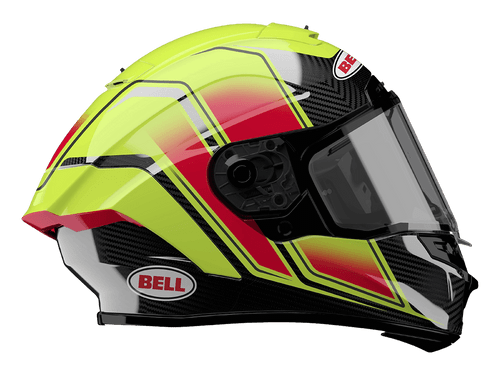 Bell Carbon "Race Star" Flex DLX Helmet Grid Yellow (RE-36952-005)