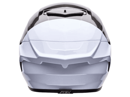 Bell Carbon "Race Star" Flex DLX Helmet Strike Silver/White