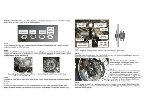 Galfer BMW R 1250 GS/GSA Front Brake OEM Style Rotor (2019+)