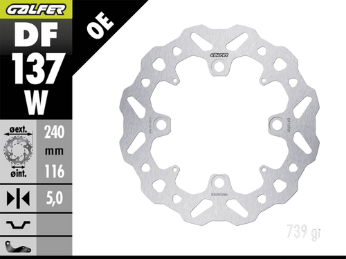 Galfer Honda CBR 600RR Rear Brake Rotor (2009+)