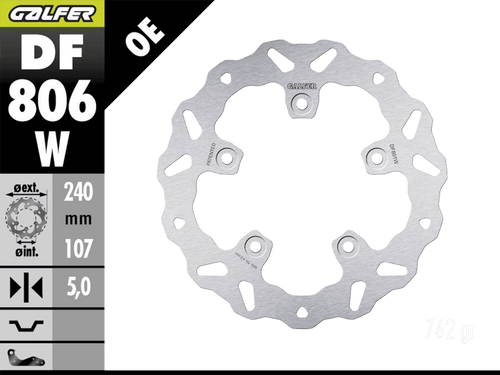 Galfer KTM Duke 890 / 790 Rear Brake Wave Rotor