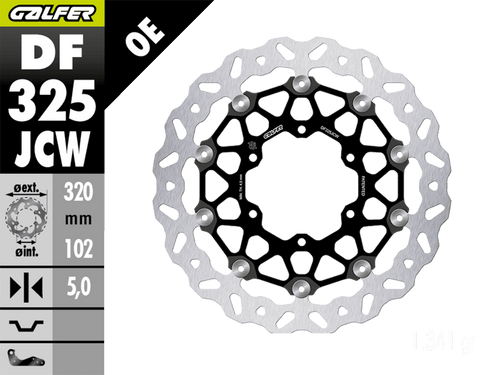 Galfer Suzuki GSX-R 1000 Front Brake 320mm Billet Floating Floatech Rotor (2017+)