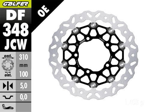 Galfer Suzuki GSX-R 600 / 750 Front Brake 310mm Billet Floating Floatech Rotor (06-07)