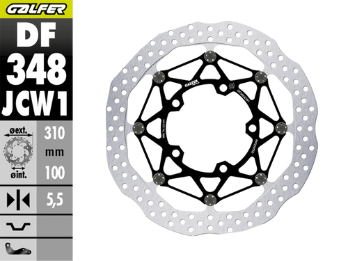 Galfer Suzuki GSX-R 600 / 750 Front Brake 310x5.5mm Billet Floating Floatech Rotor (06-07)