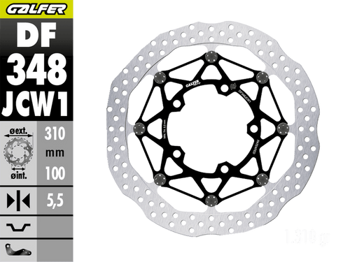 Galfer Suzuki GSX-R 600 / 750 Front Brake 310x5.5mm Billet Floating Floatech Rotor (06-07)