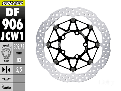 Galfer Triumph Daytona 675/R Front Brake 310x5.5mm Billet Floating Floatech Rotor